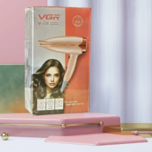 VGR V-428 Foldable Hair Dryer, 1600W Dual Voltage, 2 Speed (PINK)